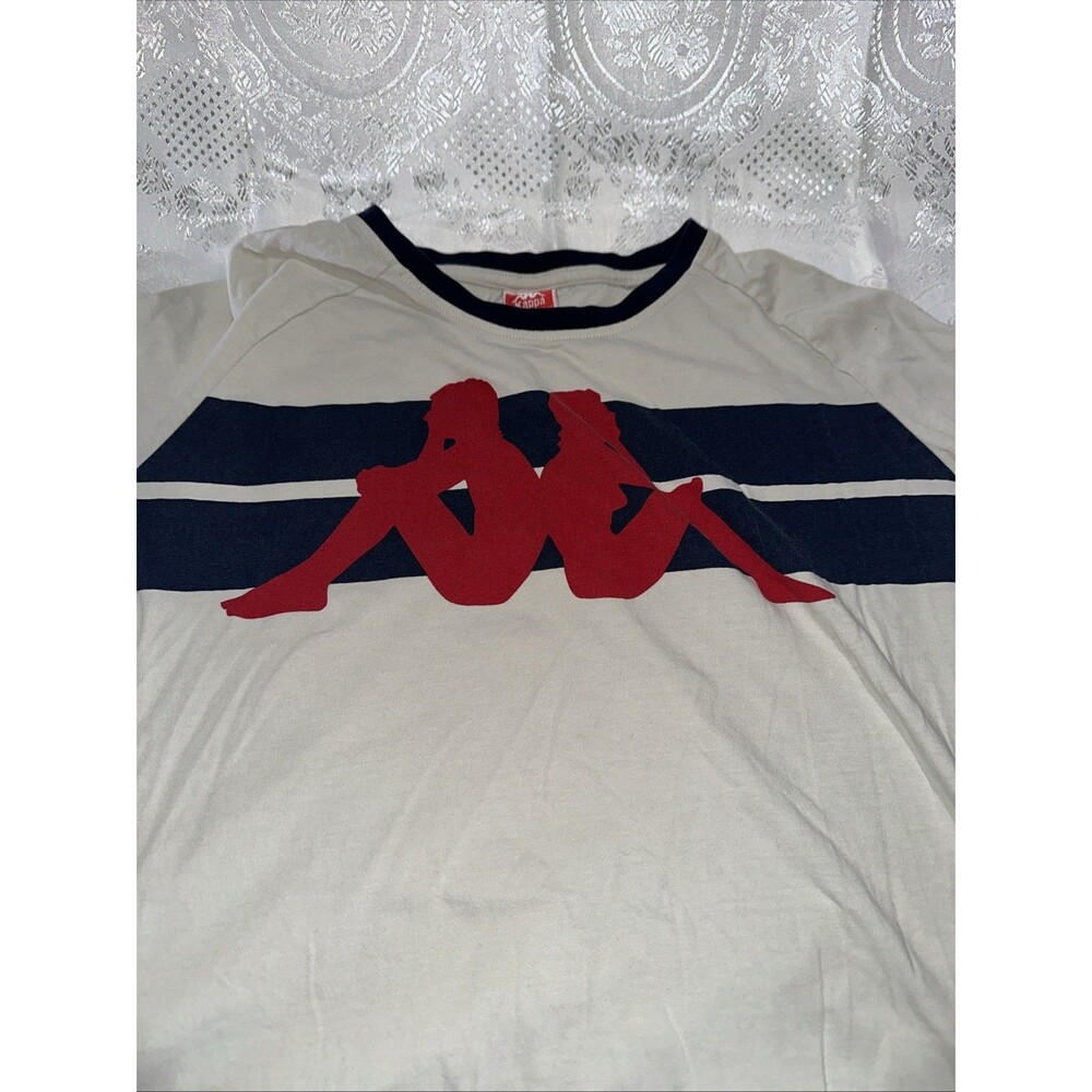 Kappa Large  Casual Short Sleeve T-Shirt Men’s Medium Crew Neck Tee Logo
